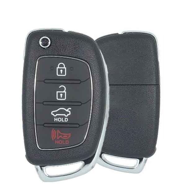 Keyless Factory KeylessFactory: 2015-2017 Hyundai Sonata / 4-Button Flip Key / PN: 954430-C1010 / TQ8-RKE-4F16 - RFK-HY-SON17