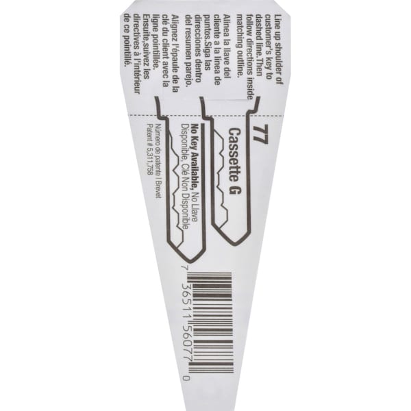 Hillman HILLMAN Traditional Key House/Office Key Blank 77 AR1 Single For Best locks, PK10 - 88907