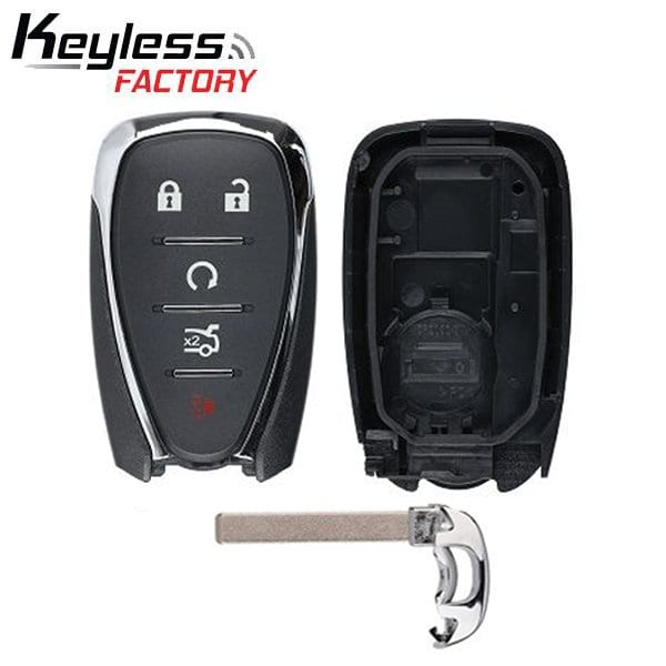 Keyless Factory 2016-2020 Chevrolet Camaro Cruze Malibu / 5-Button Smart Key Shell with Insert Key / - SKS-GM-ULK162