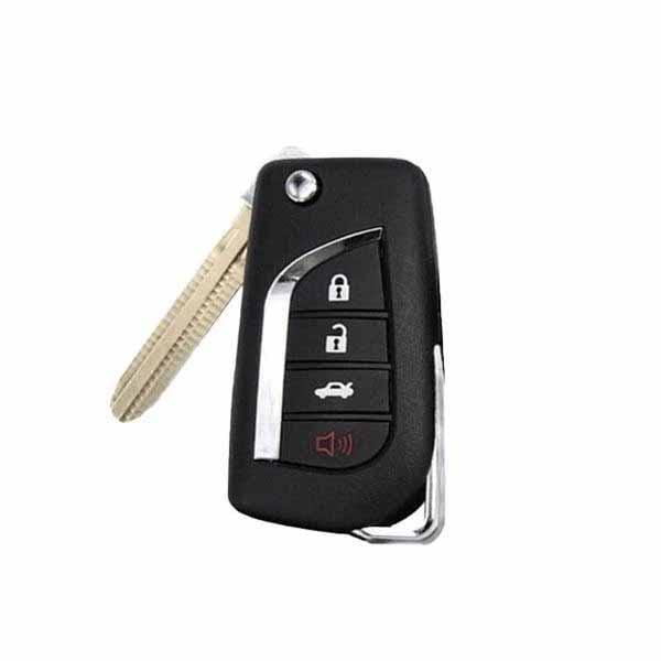Keyless Factory KeylessFactory: TOYOTA REMOTE FLIP KEY 4B TRUNK FCC GQ43VT20T G CHIP - RFK-TOY-T4G