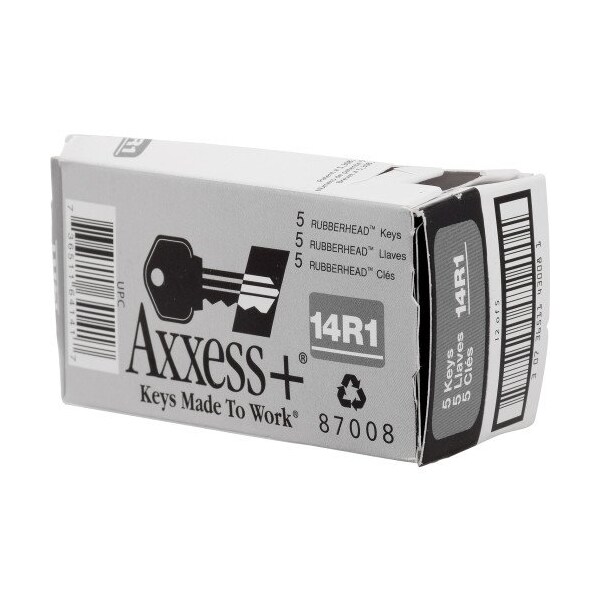 Hillman HILLMAN Axxess+ Automotive Key Blank 14R1 Double, PK5 - 87008