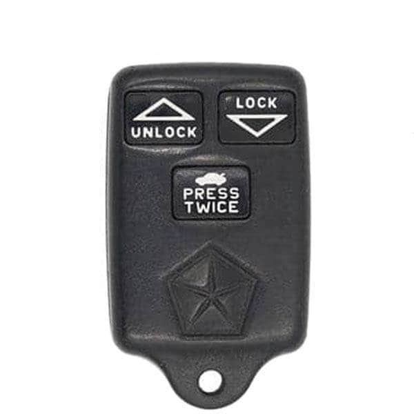 Oem REF:   1993-1997 Chrysler Dodge / 3-Button Keyless Entry Remote w/ Trunk / PN: 04759136AB / GQ4 - OR-MOP019