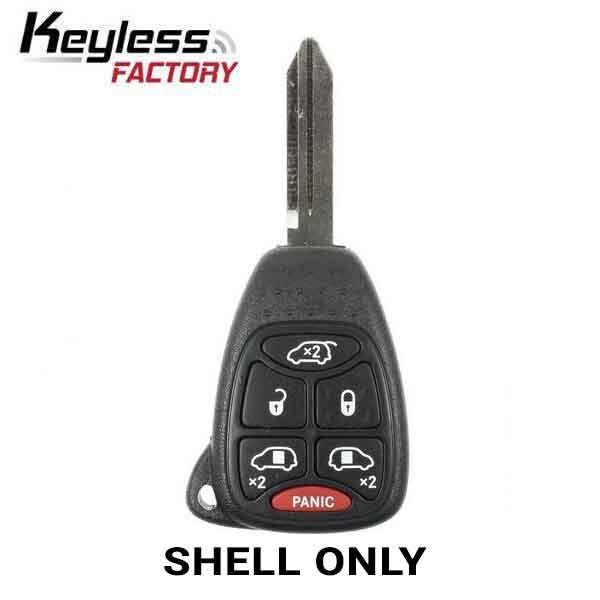 Keyless Factory KeylessFactory: Chrysler / Jeep / Dodge 2004 2017 / 6-Button Remote Head Key Shell / M3N5WY72XX - RHS-CHY-1366