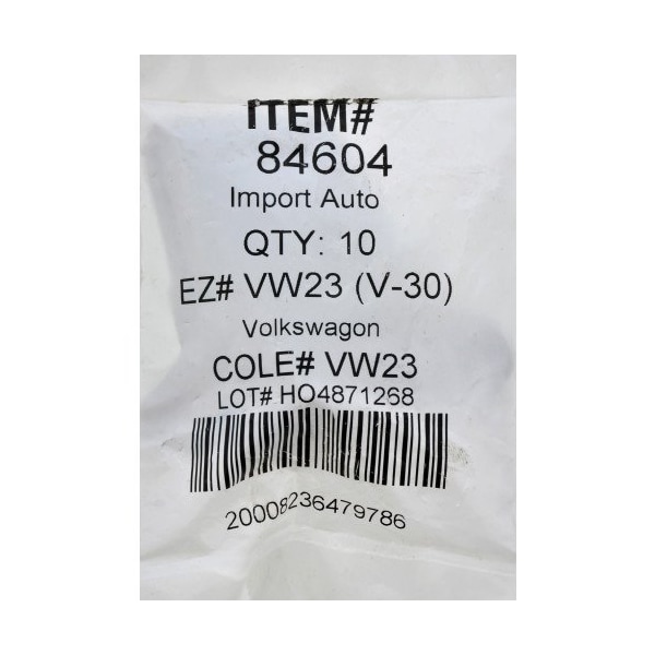 Hillman HILLMAN Traditional Key Automotive Key Blank VW23/V30 Double For Volkswagen, PK10 - 84604