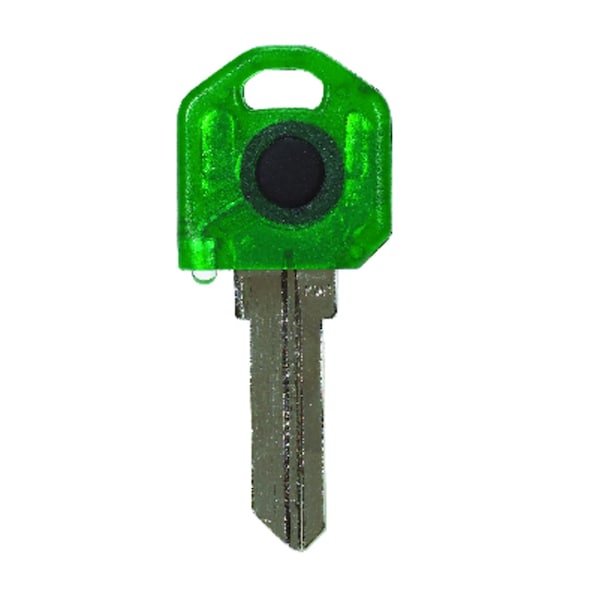 Keylights Giant Concepts LLC Keylights House Key Blank w/Flashlight Single For Kwikset KW1/Weiser WR3 and WR5 - KW1GRE