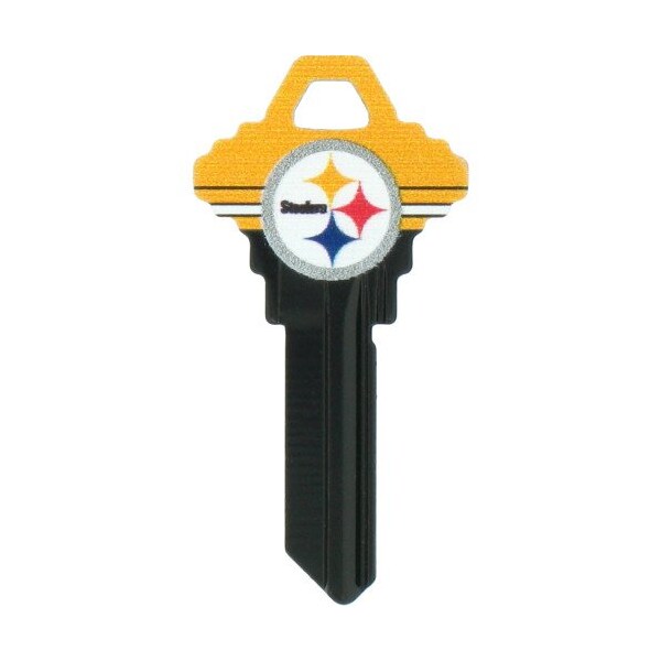 Hillman HILLMAN NFL Pittsburg Steelers House/Office Key Blank 68 SC1 Single For Schlage Locks - 89611