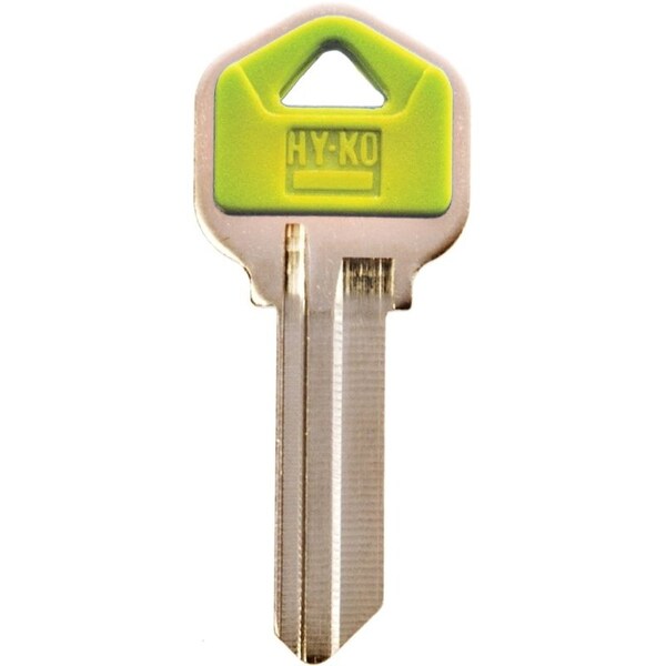 Hy-Ko Key Blank, Brass/Plastic, For: Kwikset Cabinet, House Locks and Padlocks - 13005KW1PY