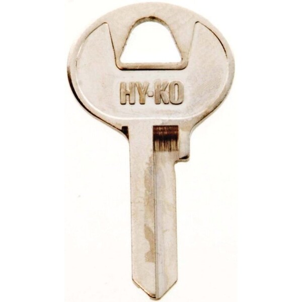 Hy-Ko Key Blank, Brass, Nickel, For: Master Cabinet, House Locks and Padlocks - 11010M2