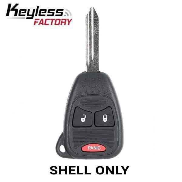 Keyless Factory KeylessFactory: Chrysler / Jeep / Dodge 2004 2017 / 3-Button Remote Head Key Shell / M3N5WY72XX - RHS-CHY-1362