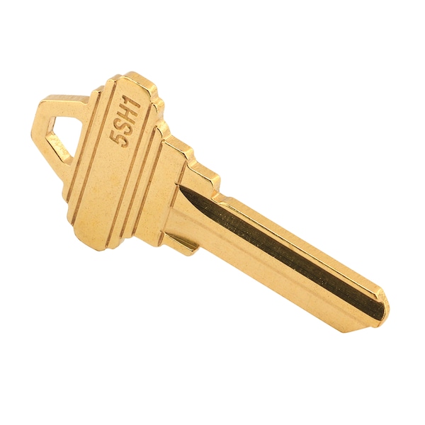 Prime-Line Schlage SC1 Key Blank, Brass Construction, For 5-Pin Schlage C-Keyway 50 Pack - MP66750