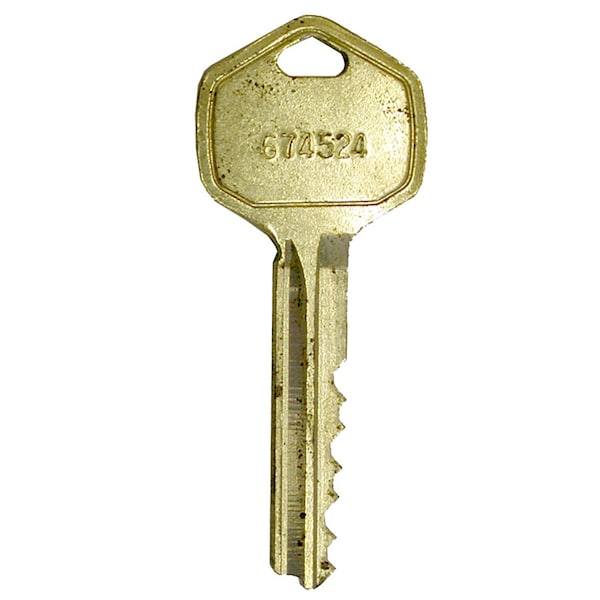 Falcon 6-Pin Keyblank, G Keyway, Embossed Logo Only, 50 Pack - KB577G (50PK)