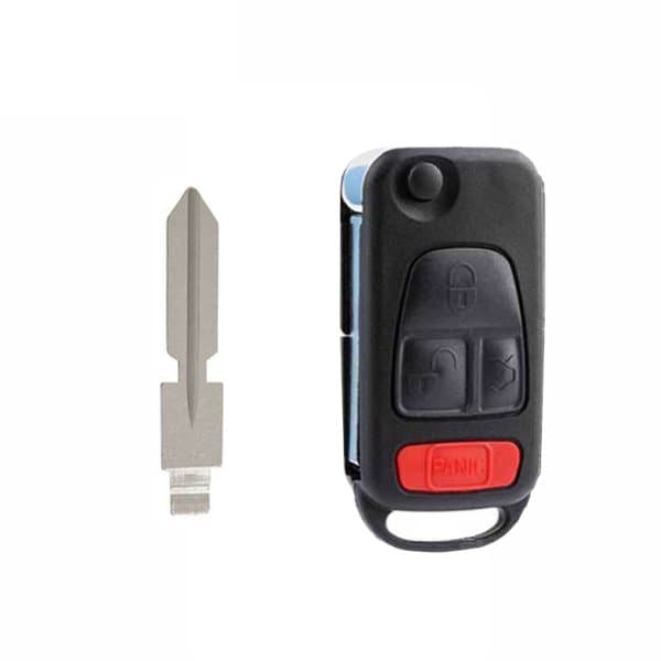 Keyless Factory KeylessFactory: 4 Button SL Flip Key PCF7935 w/ HU39 Blade - RFK-MB-006