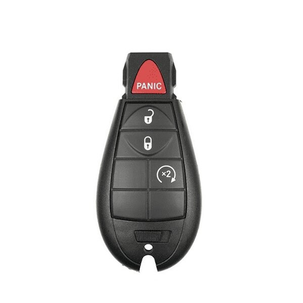 Keyless Factory KeylessFactory: 2009-2014 Chrysler Dodge Jeep / 4-Button Keyless Go Fobik RS / IYZ-C01C - RSK-CDJ-KGF-4