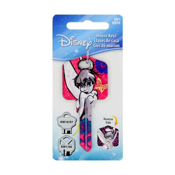 Hillman HILLMAN Disney Fairy House Key Blank 66/97 KW1/KW10 Single For Kwikset and Titan Locks - 87633