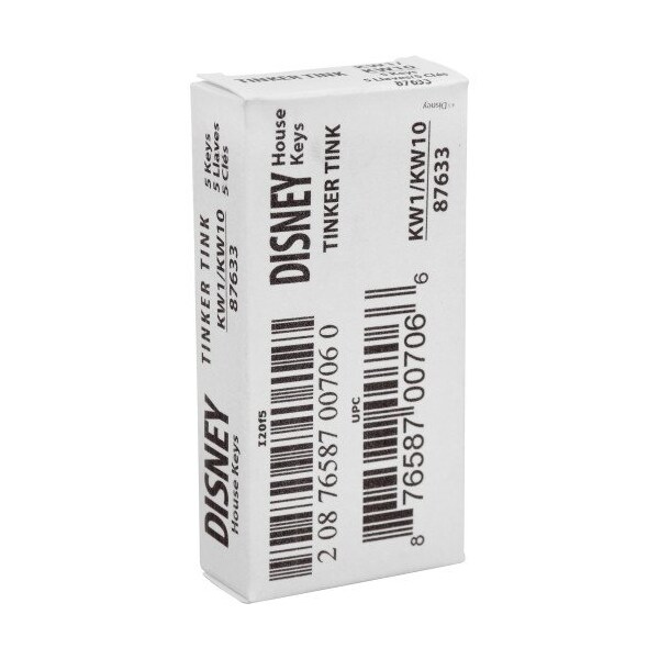 Hillman HILLMAN Disney Fairy House Key Blank 66/97 KW1/KW10 Single For Kwikset and Titan Locks - 87633