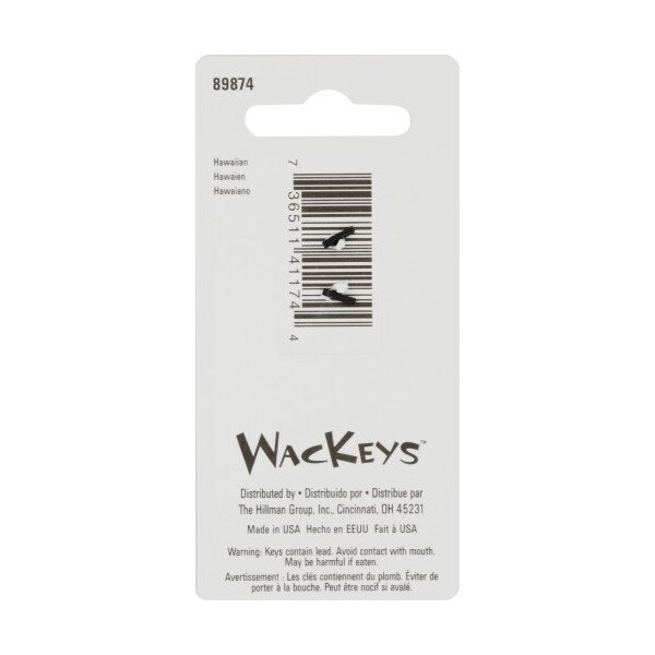 Hillman HILLMAN Wackey Tropical House/Office Universal Key Blank KW1 Single - 89052