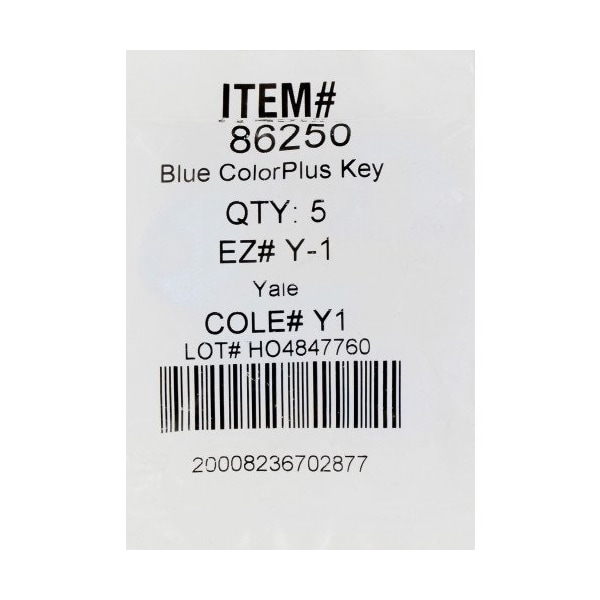 Hillman HILLMAN ColorPlus Traditional Key House/Office Key Blank Single - 86250