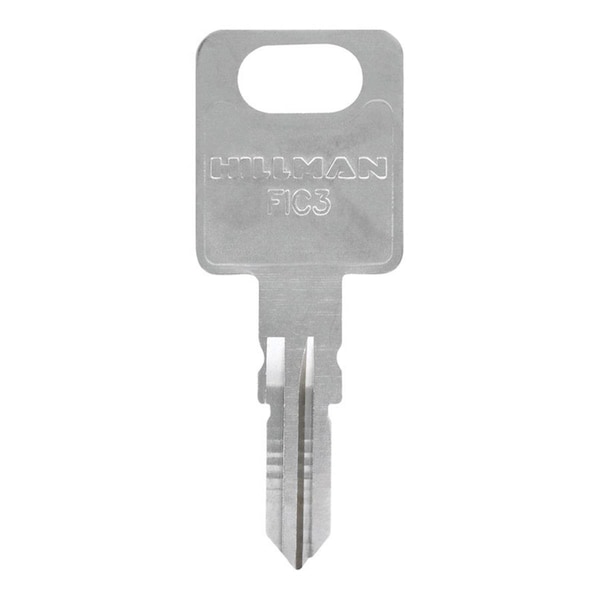 Hillman Automotive Universal Key Blank with Double Sided; Silver - Case of 10 - 5965306