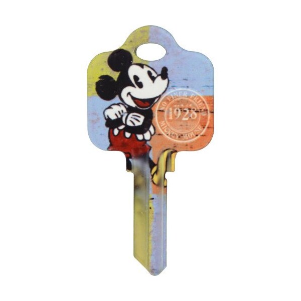 Hillman HILLMAN Disney Mickey Mouse 1928 House Key Blank 68 SC1 Single For Schlage Locks - 87650