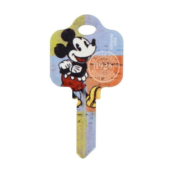 Hillman HILLMAN Disney Mickey Mouse 1928 House Key Blank 68 SC1 Single For Schlage Locks - 87650
