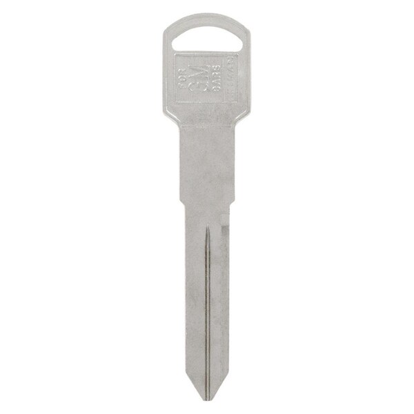 Hillman Automotive Universal Key Blank for Double Sided for GM - Case of 10; Silver - 5963822