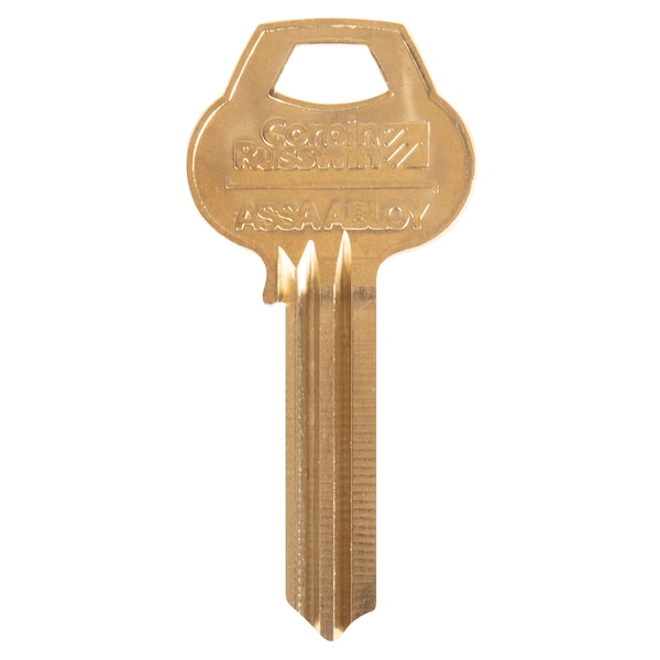 Corbin Russwin 6-Pin Keyblank, H1 Keyway, Coined Logo Only, 50 Pack - H1-6PIN-10 (50PK)