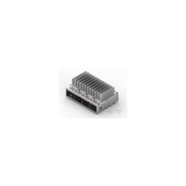 Ensamble de jaula 1x4 detrás del bisel de Te Connectivity QSFP28 - 2227249-3