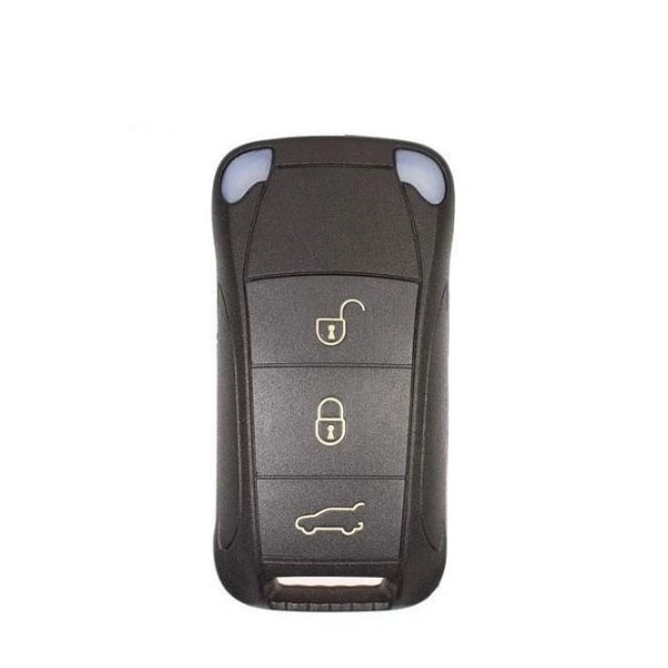 Keyless Factory KeylessFactory: 2006 - 2011 Porsche Cayenne 4-Button Remote Head Flip Key - RFK-POR-5032