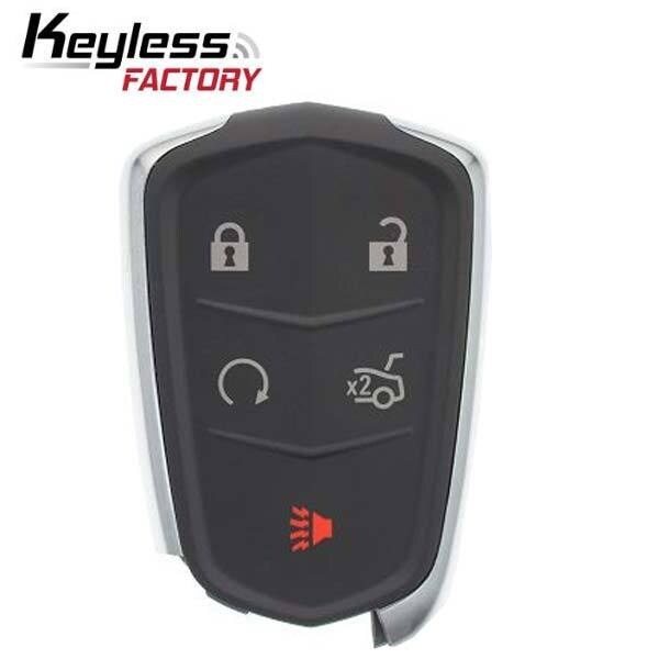 Keyless Factory Keyless Factory: Cadillac 2016-2018 / 5-Button Smart Key Remote / PN: 13598538 / HYQ2EB - RSK-CAD-8538