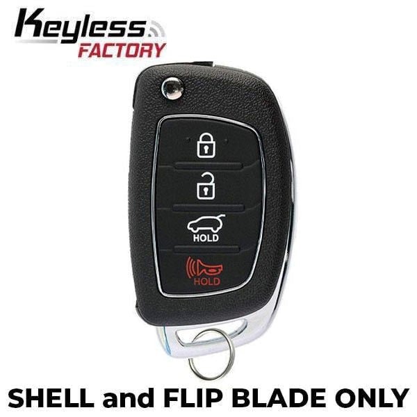 Keyless Factory Hyundai Santa Fe 2013-2016 4-Btn Remote Head SHELL (TQ8-RKE-3F04) - ORS-HY-1406