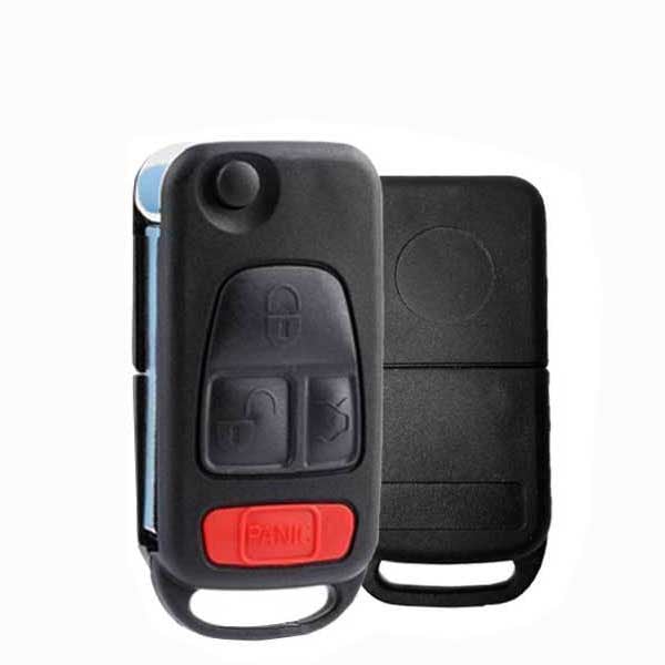 Keyless Factory KeylessFactory: Mercedes ML W163 4 Buttons Flip Key - RFK-MB-007