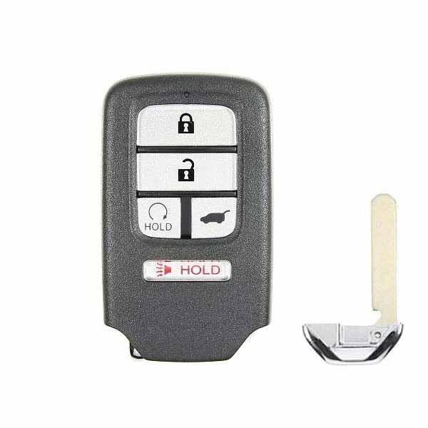 Keyless Factory KeylessFactory: Honda 5-Button Smart Key SHELL w/ Hatch - SKS-HON-5BH