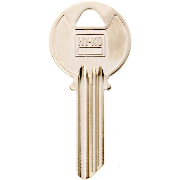 Hy-Ko Key Blank, Brass, Nickel, For: Yale Cabinet, House Locks and Padlocks - 11010Y3