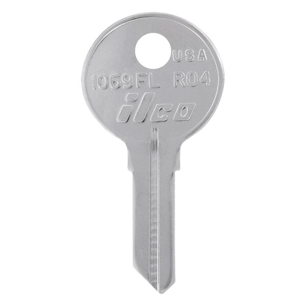 Hillman House & Office Key Blank with RO-4 Single Sided Case, 4PK - 5007528