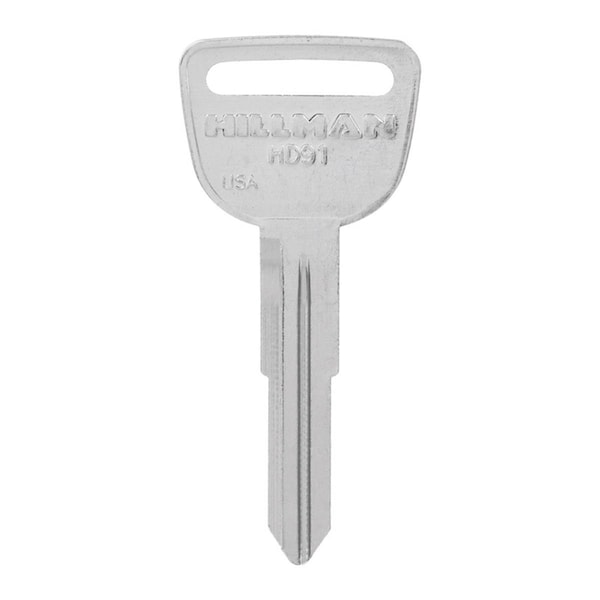 Hillman Automotive Universal Key Blank for Double Sided for Honda - Case of 10; Silver - 5936901