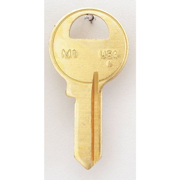 Kaba Ilco Key Blank, Brass, Type 1092, 4 Pin, PK50 - M1-BR