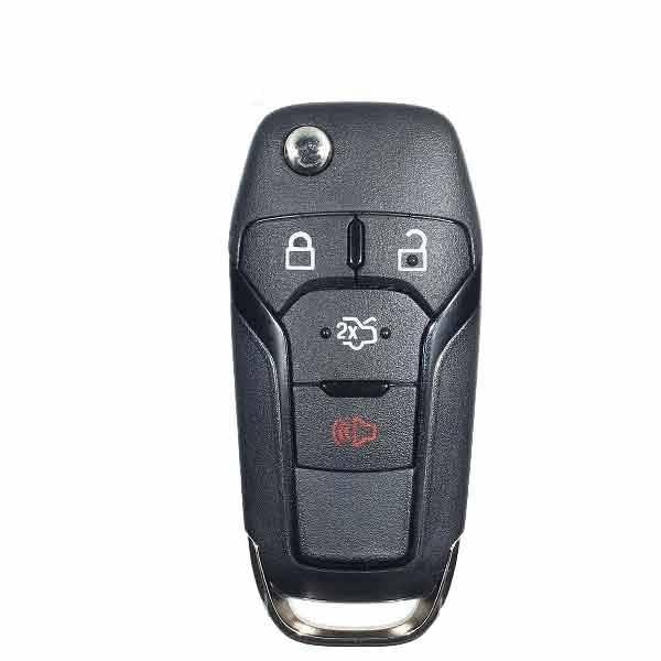 Keyless Factory KeylessFactory: Ford Fusion 2013-2017 / 4-Button Flip Key / N5F-A08TAA - RFK-FD-FSN-4