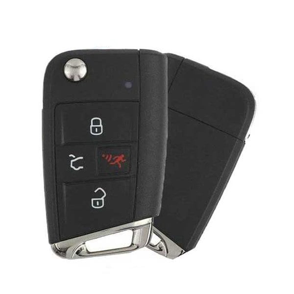 Keyless Factory 2015-2019 Volkswagen Golf GTI / 4-Button Flip Key / PN: 5G0 959 752 BE / NBGFS12P01/ - RFK-VW-GTIBE