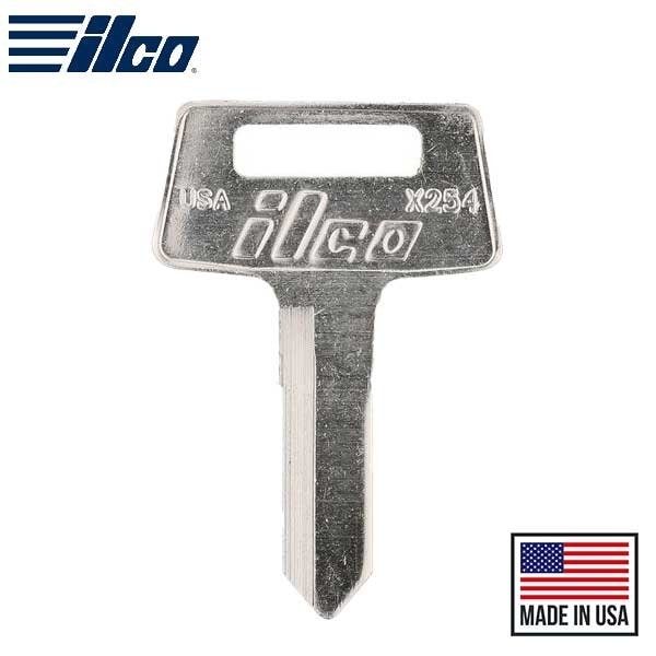 Ilco X254Key Blank for Kawasaki ATV, Nickle Plated Brass - ILCO-X254