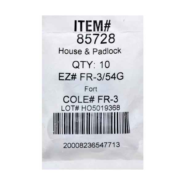 Hillman HILLMAN FR-3 House/Office Key Blank FR-3/54G Single, PK10 - 85728