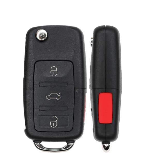 Keyless Factory 2000-2020 Ford Lincoln Mercury Mazda/ 4-Button Flip Key / FDFLP4 / CWTWB1U331 - RFK-FD-H92-1
