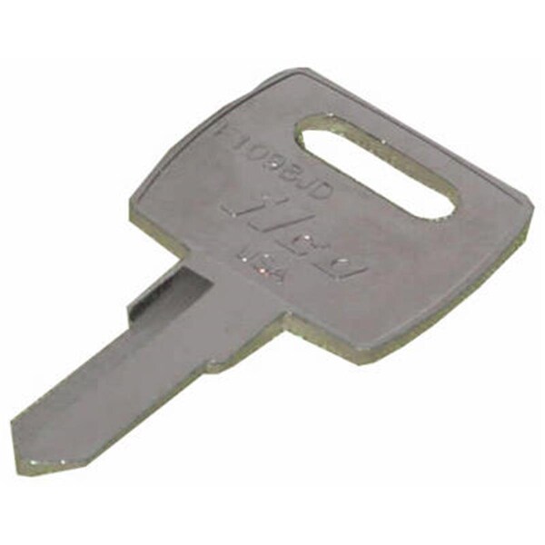 Dormakaba F1098JD Nickel Plated Brass John Deere Lawn Tractors Key Blank, 10PK - 781853