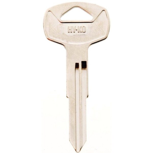 Hy-Ko Automotive Key Blank, Brass, Nickel, For: Nissan Vehicle Locks - 11010DA23
