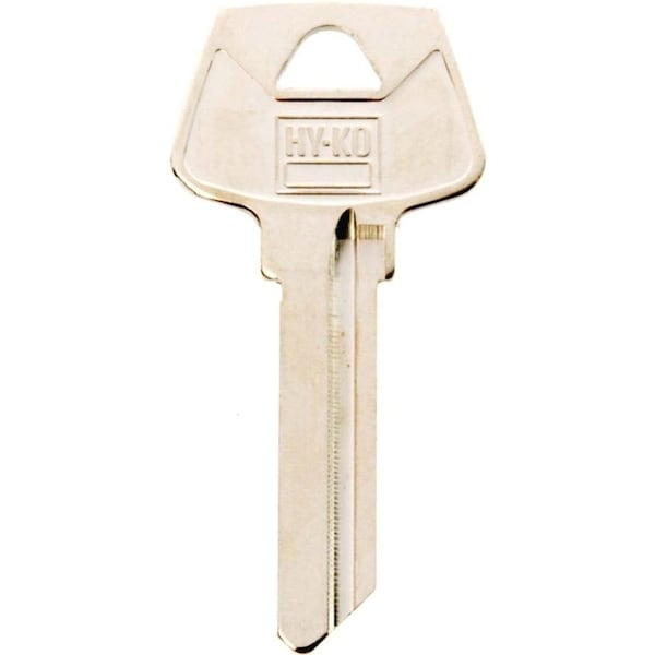 Hy-Ko Key Blank, Brass, Nickel, For: Sargent Cabinet, House Locks and Padlocks - 11010S23