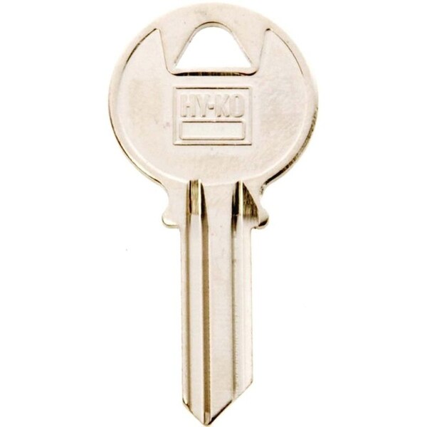 Hy-Ko Key Blank, Brass, Nickel, For: Yale Cabinet, House Locks and Padlocks - 11010Y220