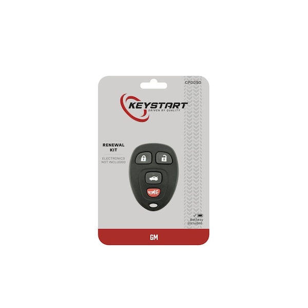 Keystart Replacement Key Renewal KitAdvanced Remote Automotive CP009 Double For GM Black - 9977300