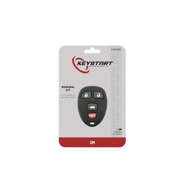 Keystart Replacement Key Renewal KitAdvanced Remote Automotive CP009 Double For GM Black - 9977300