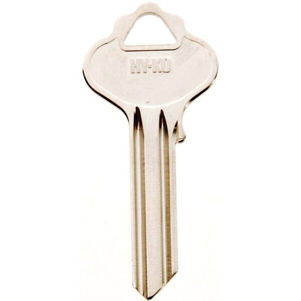 Hy-Ko Key Blank, Brass, Nickel, For: ILCO Cabinet, House Locks and Padlocks - 11010IN33