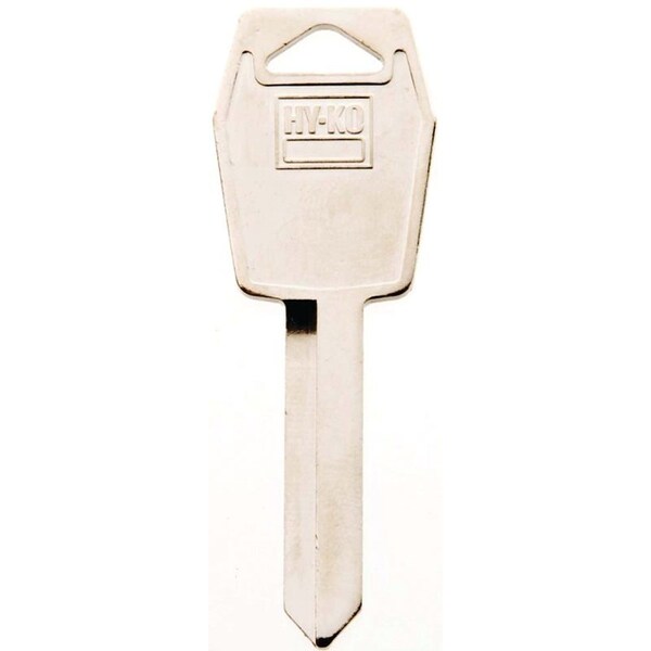 Hy-Ko Key Blank, Brass, Nickel, For: Ford, Lincoln, Mercury Vehicles - 11010H55