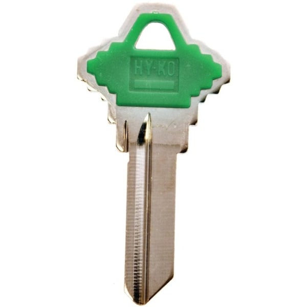 Hy-Ko Key Blank, BrassPlastic, For Schlage Cabinet, House Locks and Padlocks - 13005SC1PG